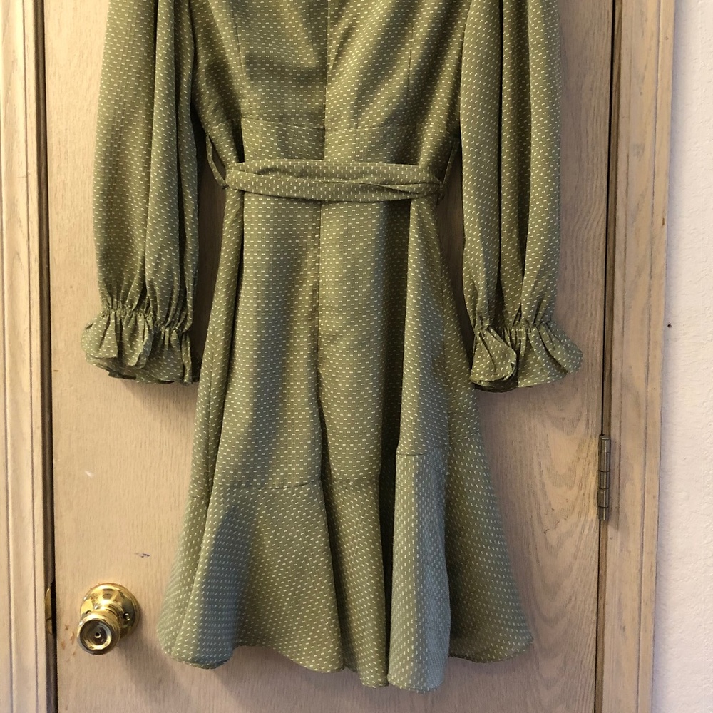 Green Ruffle Dress - Picture 2 of 2